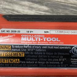 AS-IS Milwaukee FUEL 18V Lithium-Ion Cordless Brushless Oscillating Multi-Tool (Tool-Only)