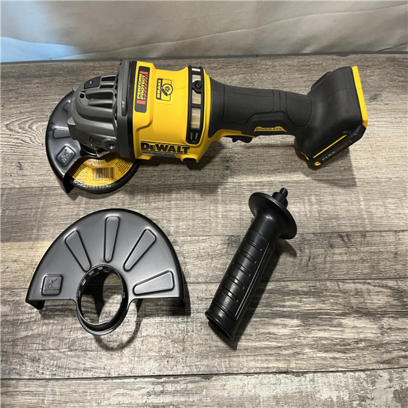 AS-IS DEWALT FLEXVOLT 60V MAX Cordless Brushless 4.5 in. to 6 in. Small Angle Grinder with Kickback Brake (Tool Only)