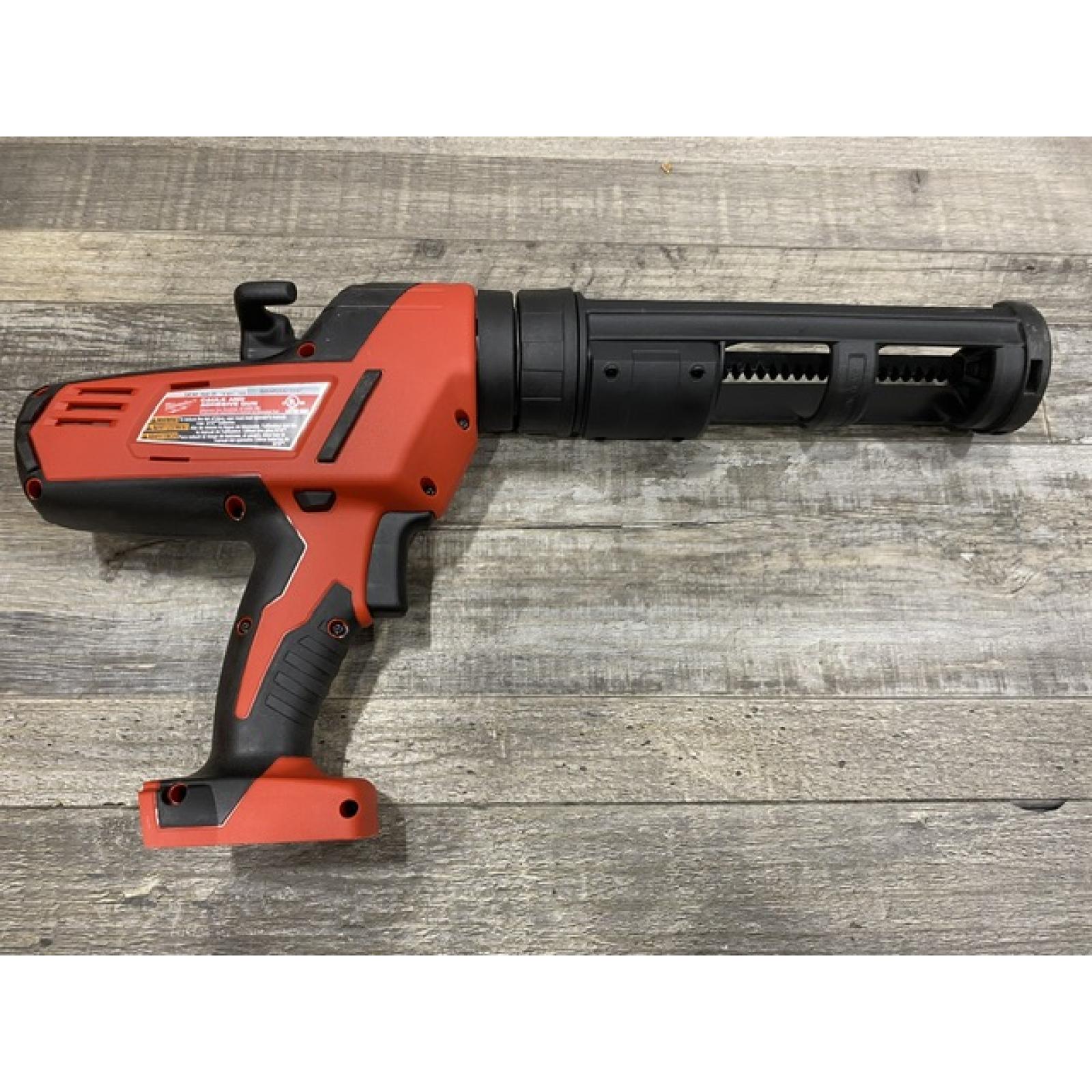 AS-IS Milwaukee 18-Volt Lithium-Ion Cordless 10 oz. Caulk and Adhesive Gun (Tool-Only)