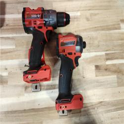 HOUSTON LOCATION - AS-IS Milwaukee  FUEL 18V Lithium-Ion Brushless Cordless Hammer Drill and Impact Driver Combo Kit