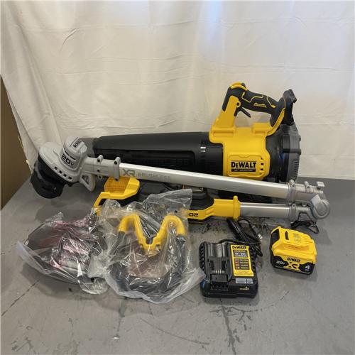 AS-IS - DEWALT 20V MAX Cordless Battery Powered String Trimmer & Blower Combo Kit