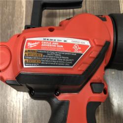AS-IS Milwaukee 12V Lithium-Ion Cordless 10 oz. Adhesive and Caulk Gun (Tool-Only)