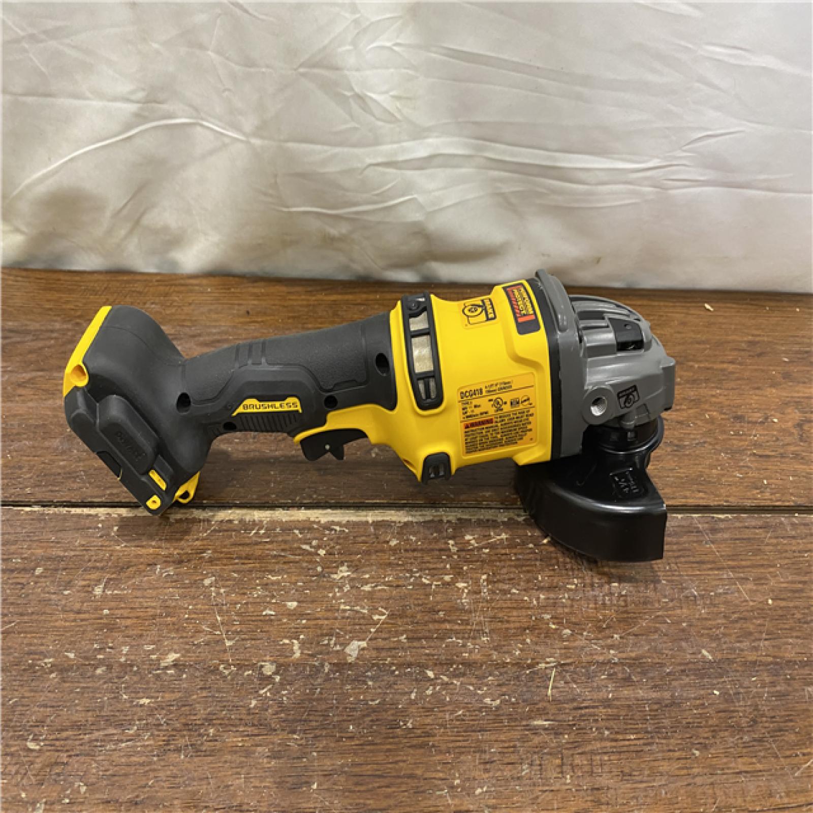 AS-IS DEWALT 60V MAX Cordless Brushless 4.5 in. to 6 in. Small Angle Grinder with Kickback Brake (Tool Only)