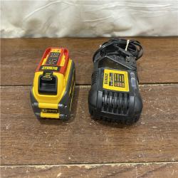 AS-IS DEWALT FLEXVOLT 20V/60V MAX Lithium-Ion 6.0Ah Battery Pack with 6 Amp Output Charger