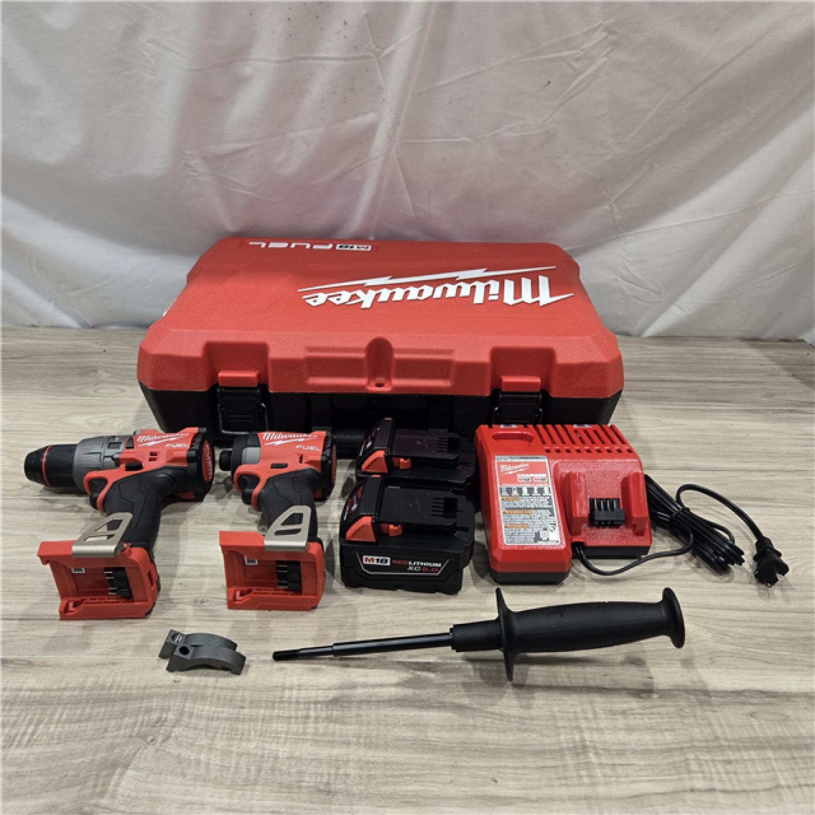 AS-IS MILWAUKEE FUEL 18V Cordless Hammer Drill and Impact Driver Combo Kit