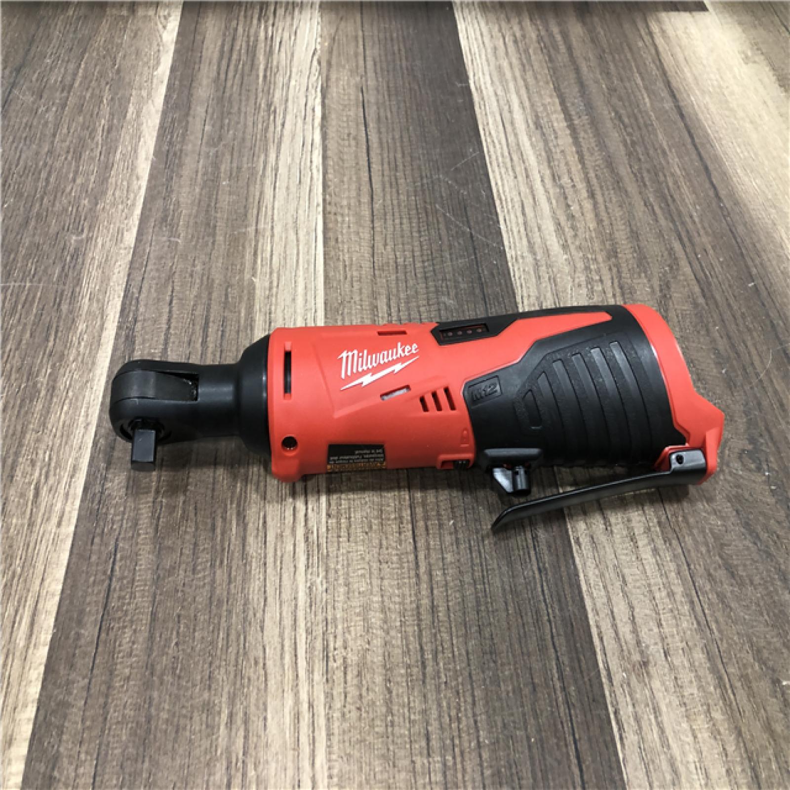 AS-IS Milwaukee 12V Lithium-Ion Cordless 3/8 in. Ratchet (Tool-Only)