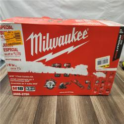 LIKE NEW Milwaukee M18 18-Volt Lithium-Ion Cordless Combo Kit 7-Tool with 2-Batteries, Charger and Tool Bag