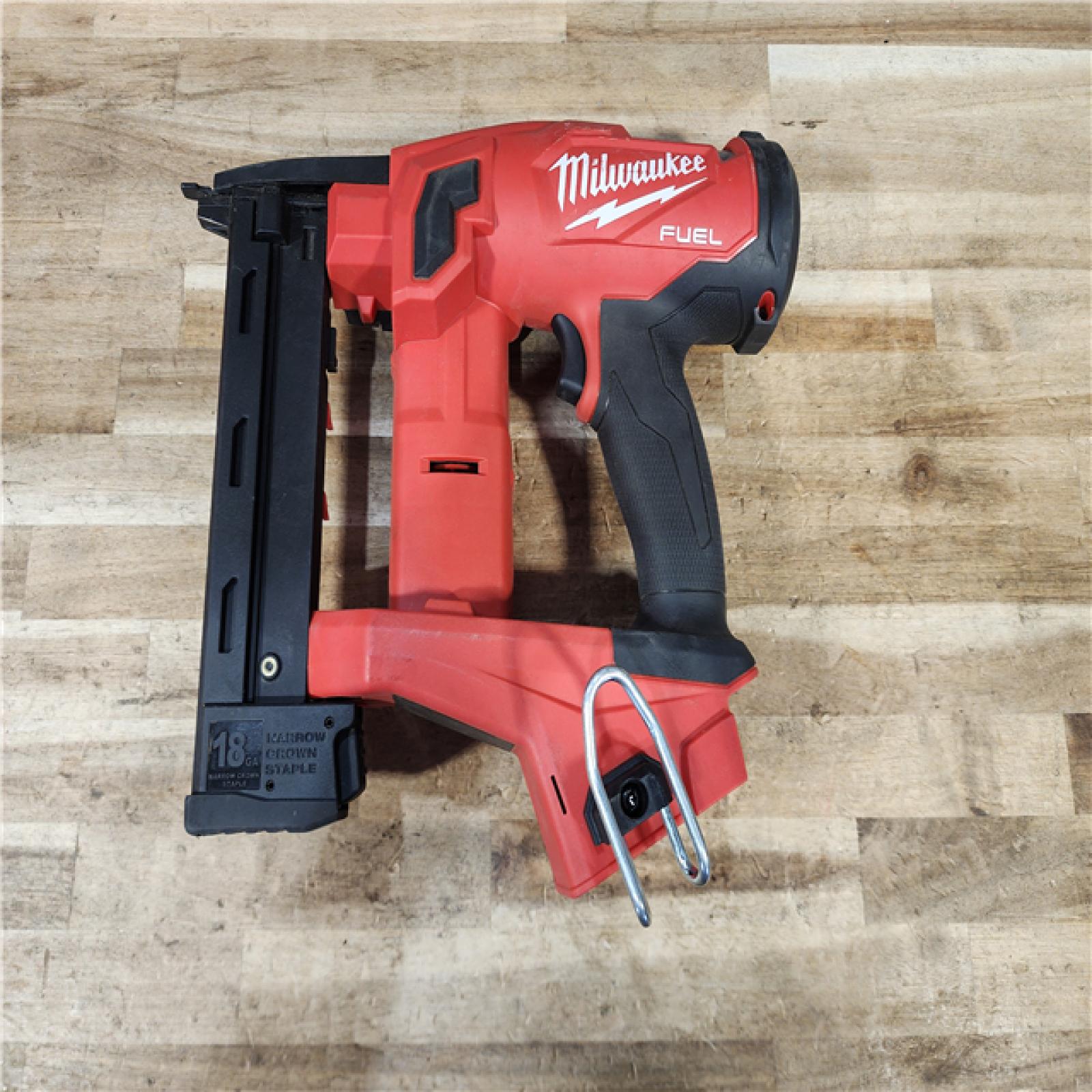 HOUSTON LOCATION - AS-IS Milwaukee FUEL 18-Volt Lithium-Ion Brushless Cordless 18-Gauge 1/4 in. Narrow Crown Stapler (Tool-Only)