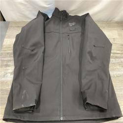 AS-IS Milwaukee Men's 2X-Large 12-Volt Lithium-Ion Cordless Tough Shell Black Heated Jacket Kit