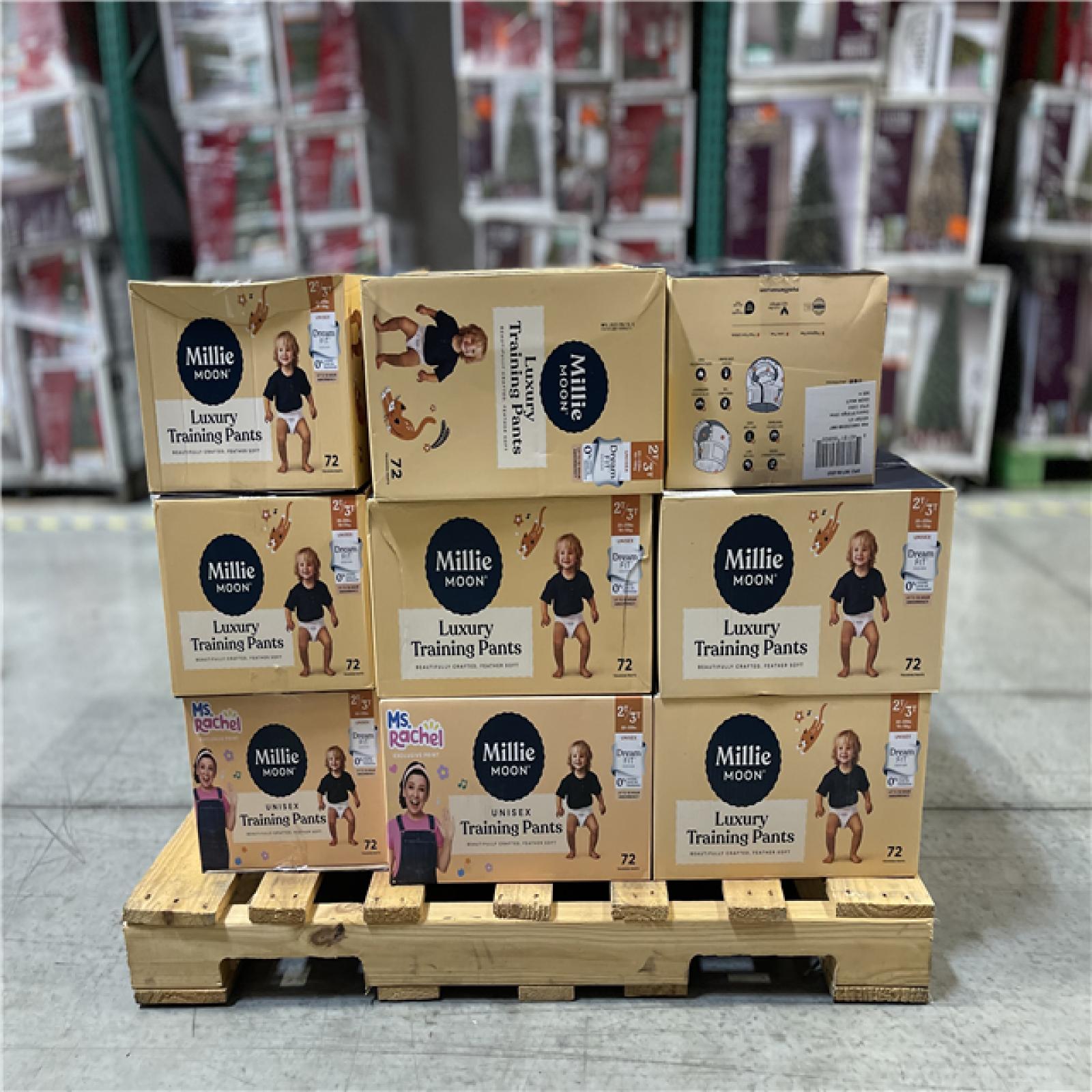 DALLAS LOCATION - Millie Moon Ms Rachel Disposable Training Pants Size 2T-3T PALLET -(23 CASES)