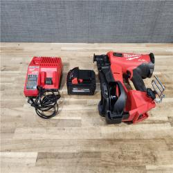 HOUSTON LOCATION - AS - IS Milwaukee FUEL 18-Volt Lithium-Ion Brushless Cordless Coil Roofing Nailer Combo Kit