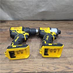 AS-IS DeWalt DCK227D2 20V MAX Brushless 1/2 in. Drill Driver & 1/4 in. Impact Driver 2.0Ah Kit