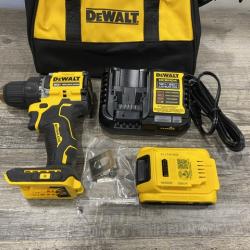 AS-IS DEWALT Atomic 20V Lithium-Ion Cordless Compact 1/2 in. Drill/Driver Kit