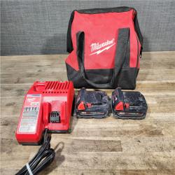 HOUSTON LOCATION - AS-IS Milwaukee M18 18V Lithium-Ion Brushless Cordless Compact Drill/Impact Combo Kit (2-Tool) W/(2) 2.0 Ah Batteries  Charger & Bag