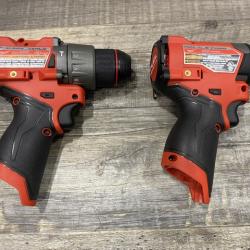 AS-IS Milwaukee FUEL 12-Volt Lithium-Ion Brushless Cordless Hammer Drill and Impact Driver Combo Kit