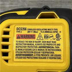 AS-IS DEWALT 20V MAX XR Cordless Brushless 3-Speed Oscillating Multi Tool Kit