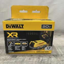 NEW - DEWALT 20V MAX XR POWERSTACK Lithium-Ion Battery Starter Kit with 1.7Ah Battery and Charger