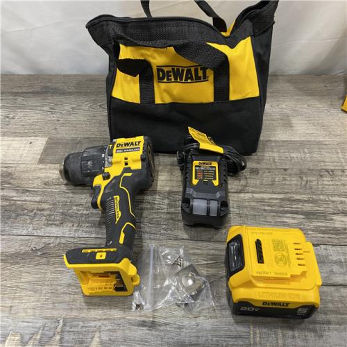 AS-IS DEWALT ATOMIC 20V Lithium-Ion Cordless 1/2 in. Hammer Drill Kit