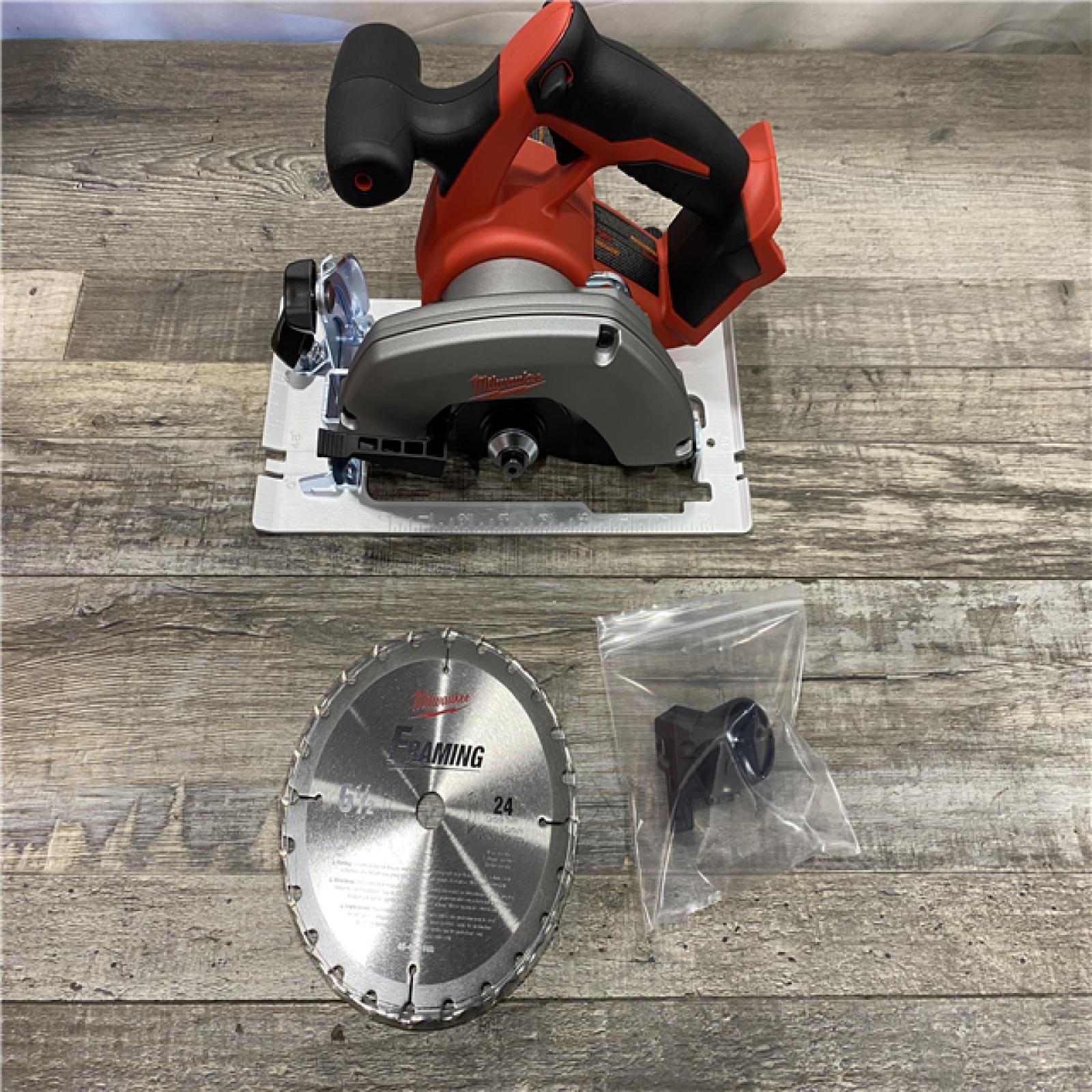 AS-IS Milwaukee 18V Lithium-Ion Cordless 6-1/2 in. Circular Saw (Tool-Only)