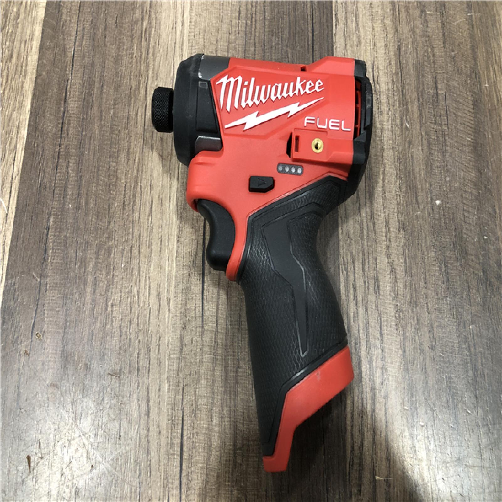 AS-IS Milwaukee FUEL 12V Lithium-Ion Brushless Cordless 1/4 in. Hex Impact Driver (Tool-Only)
