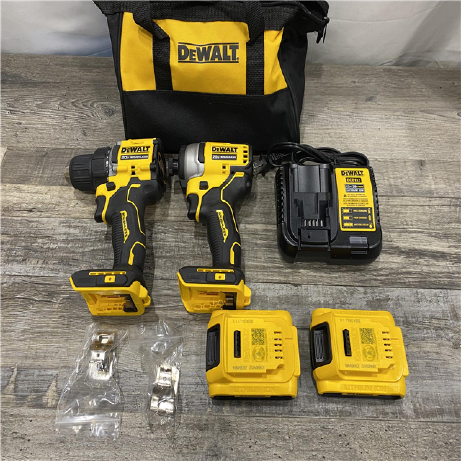 AS-IS DEWALT ATOMIC 20-Volt MAX Lithium-Ion Cordless Combo Kit