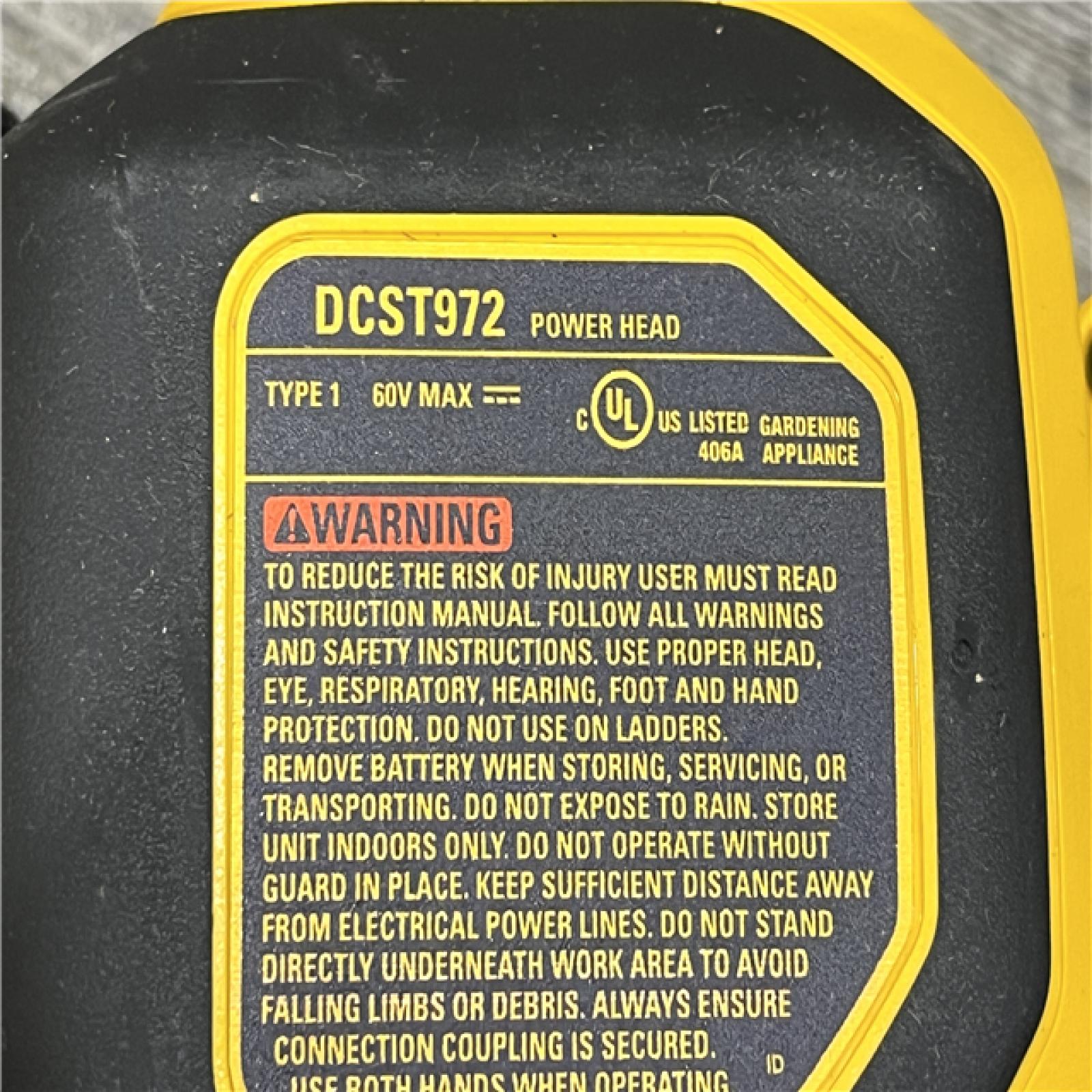 AS-IS DEWALT FLEXVOLT 60V MAX 17 in. Cordless Battery Powered Attachment Capable Trimmer Kit