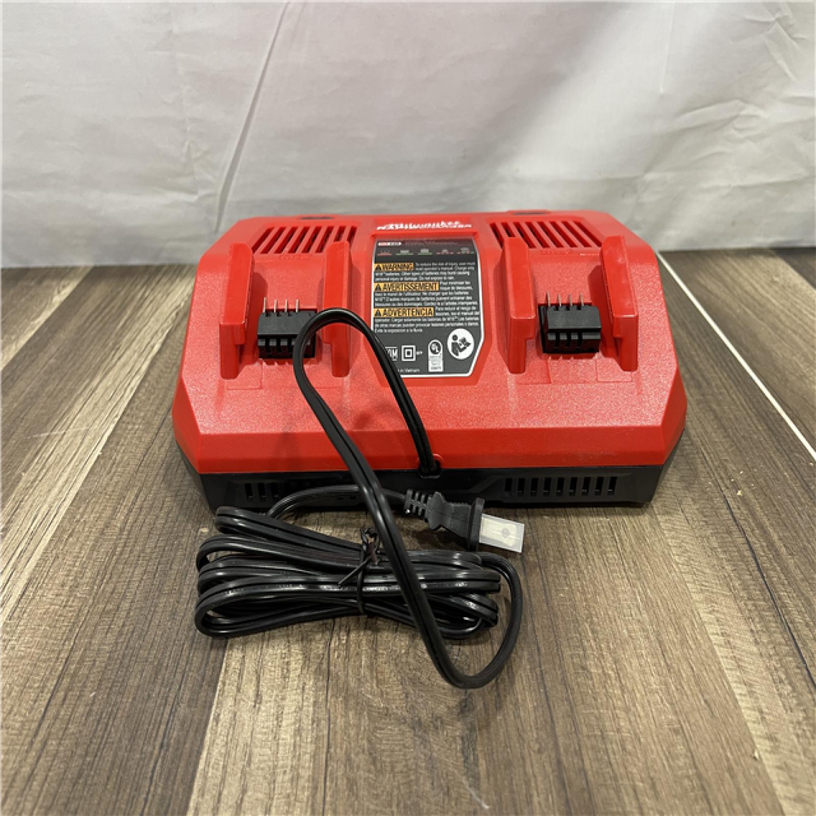 AS-IS Milwaukee M18 18-Volt Lithium-Ion Dual Bay Rapid Battery Charger