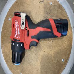 AS-IS Milwaukee Tool M12 3/8 in. Brushless Cordless Drill/Driver Kit (Battery & Charger)
