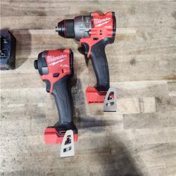 HOUSTON LOCATION - AS-IS MILWAUKEE FUEL 18V Lithium-Ion Brushless Cordless Hammer Drill and Impact Driver Combo Kit