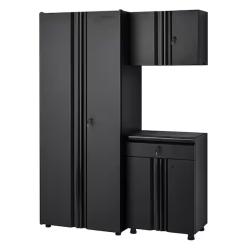 DALLAS LOCATION - Husky 3-Piece Regular Duty Welded Steel Garage Storage System in Black