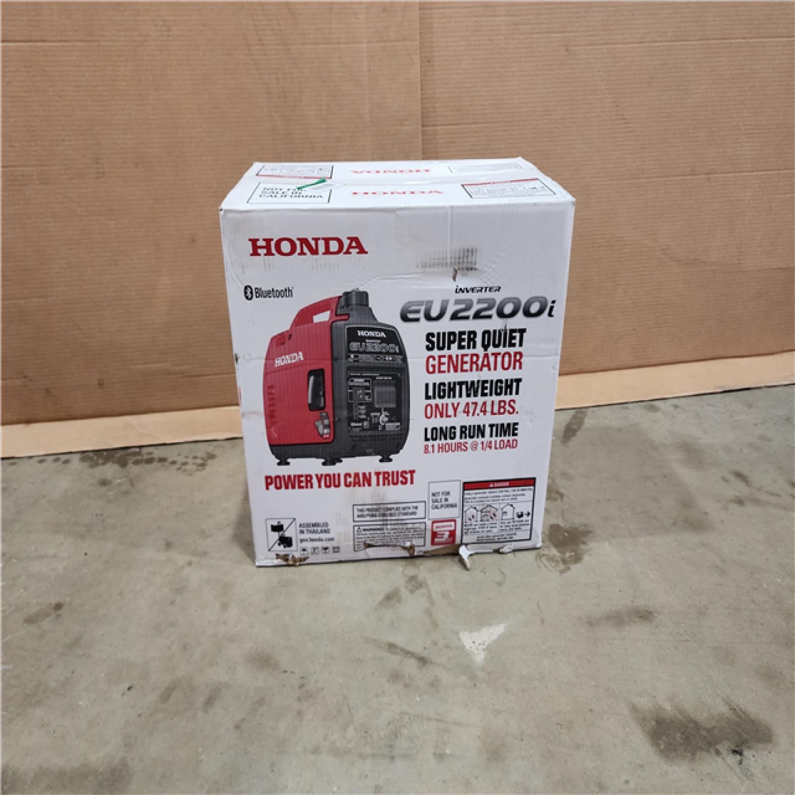 HOUSTON LOCATION - AS - IS HONDA INVERTER EU2200i GENERATOR (LIKE NEW)