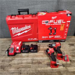 HOUSTON LOCATION - AS-IS (APPEARS LIKE NEW) MILWAUKEE FUEL 18V Lithium-Ion Brushless Cordless Hammer Drill and Impact Driver Combo Kit