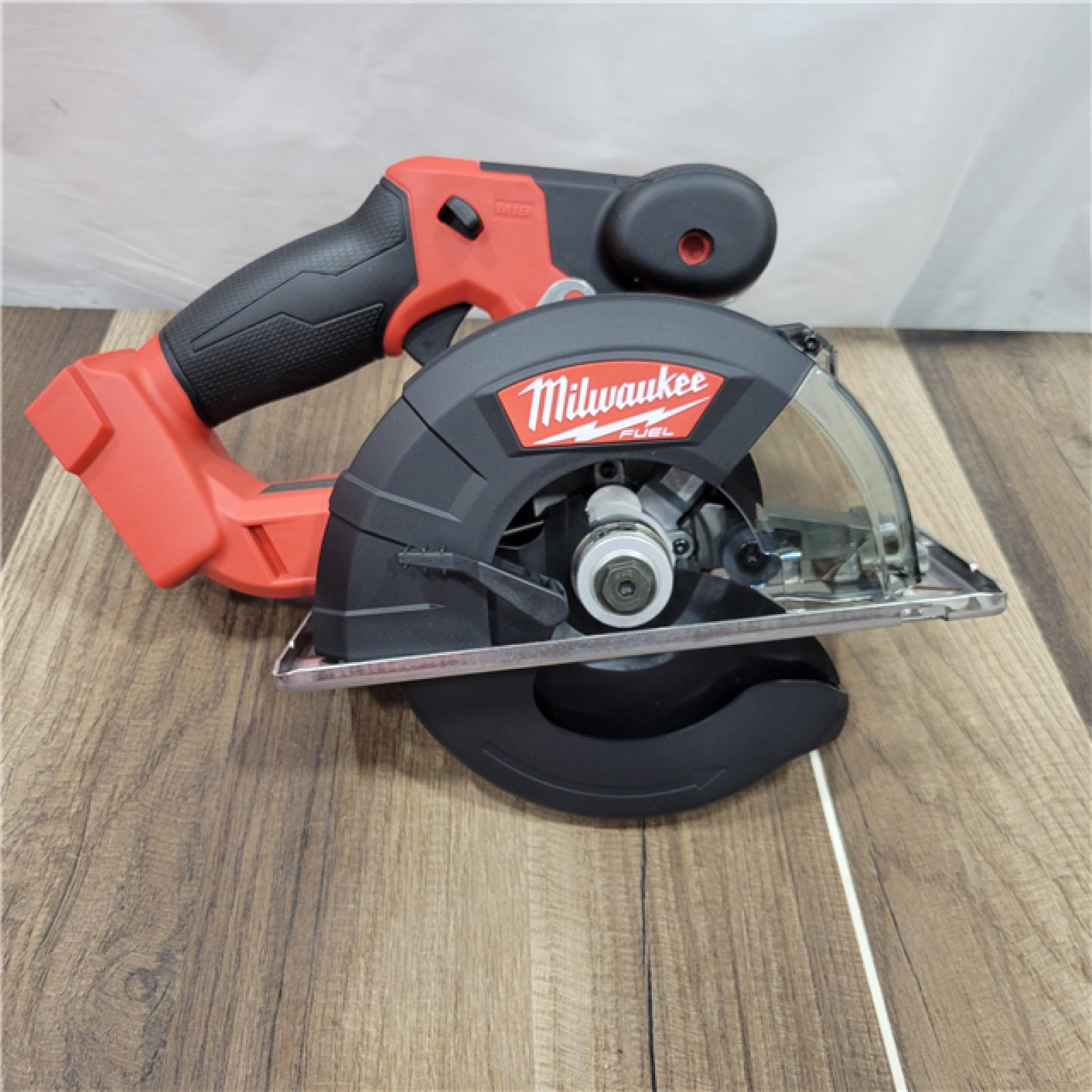 AS-IS Milwaukee  M18 FUEL 18V Lithium-Ion Brushless Cordless Metal Cutting 5-3/8 in. Circular Saw (Tool-Only) W/ Metal Saw Blade