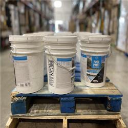DALLAS LOCATION -DALLAS LOCATION -Dyco Pool Paint 5 Gal. 3150 White Semi-Gloss Acrylic Exterior Paint PALLET- (10 UNITS)