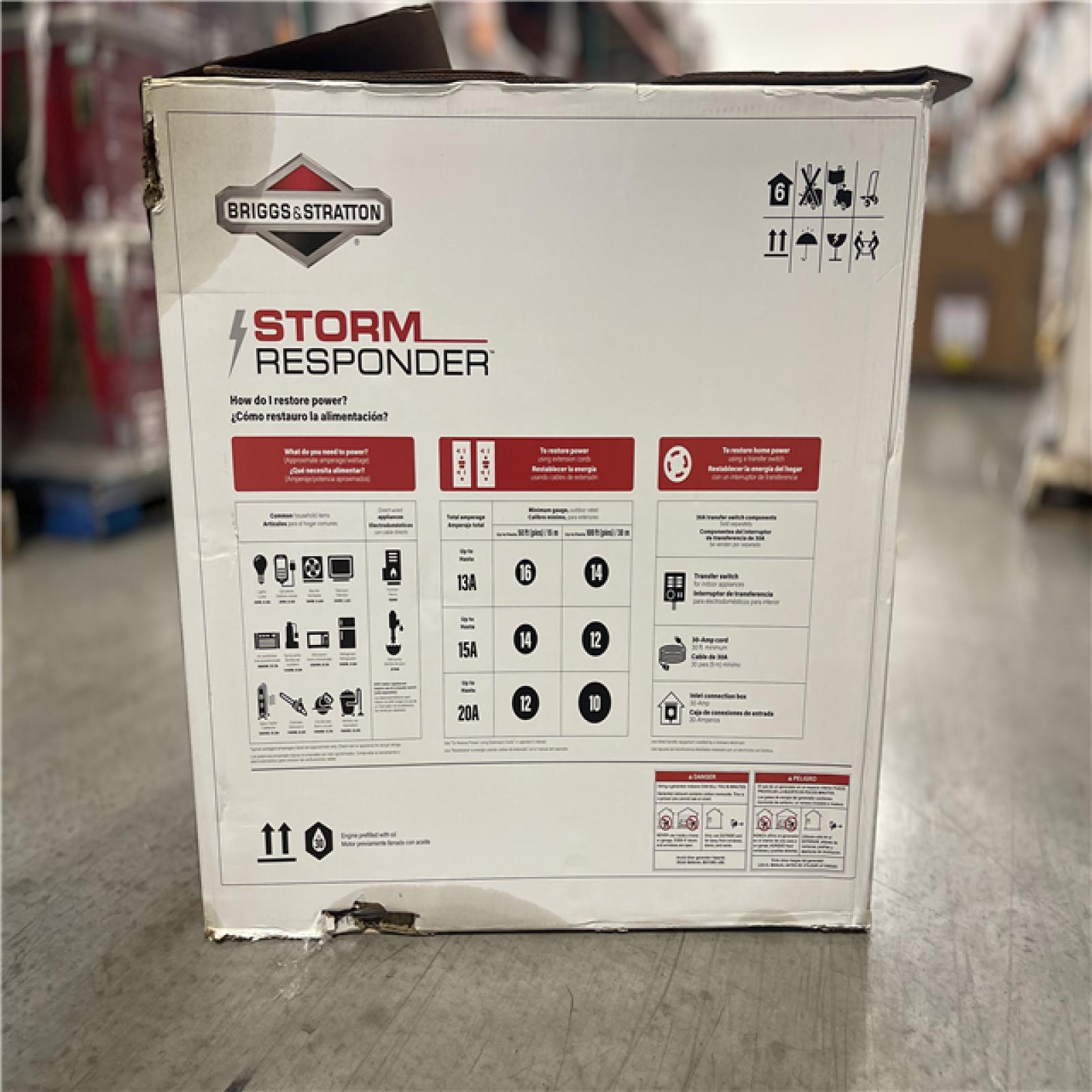 DALLAS LOCATION- Briggs & Stratton Storm Responder 6 250-Watt Gasoline
