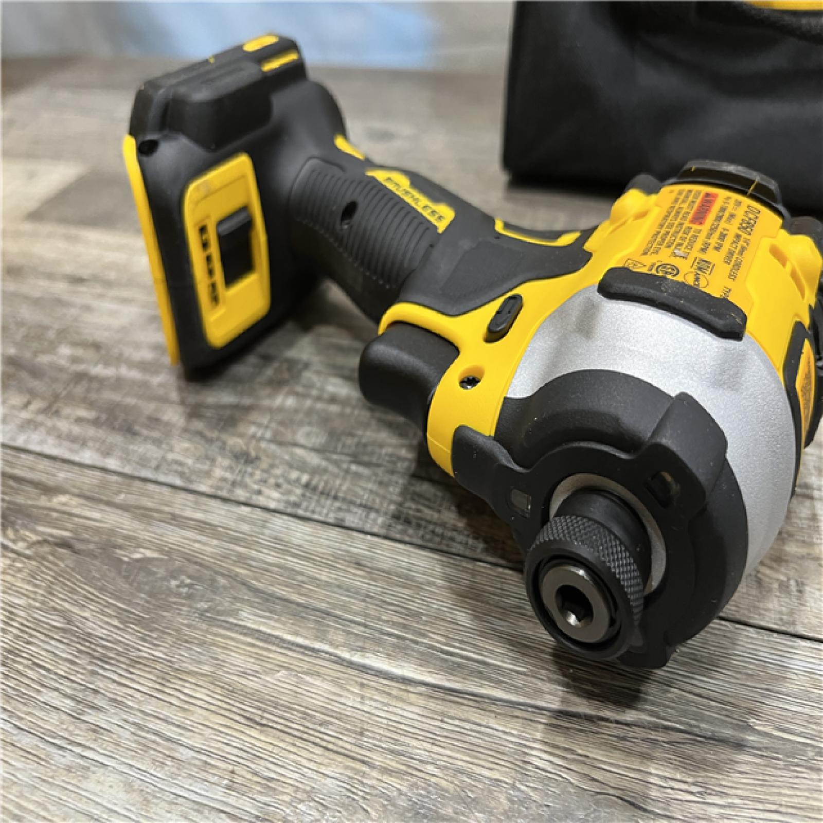 AS-IS DEWALT ATOMIC 20V MAX Lithium-Ion Cordless 1/4 in. Brushless Impact Driver Kit