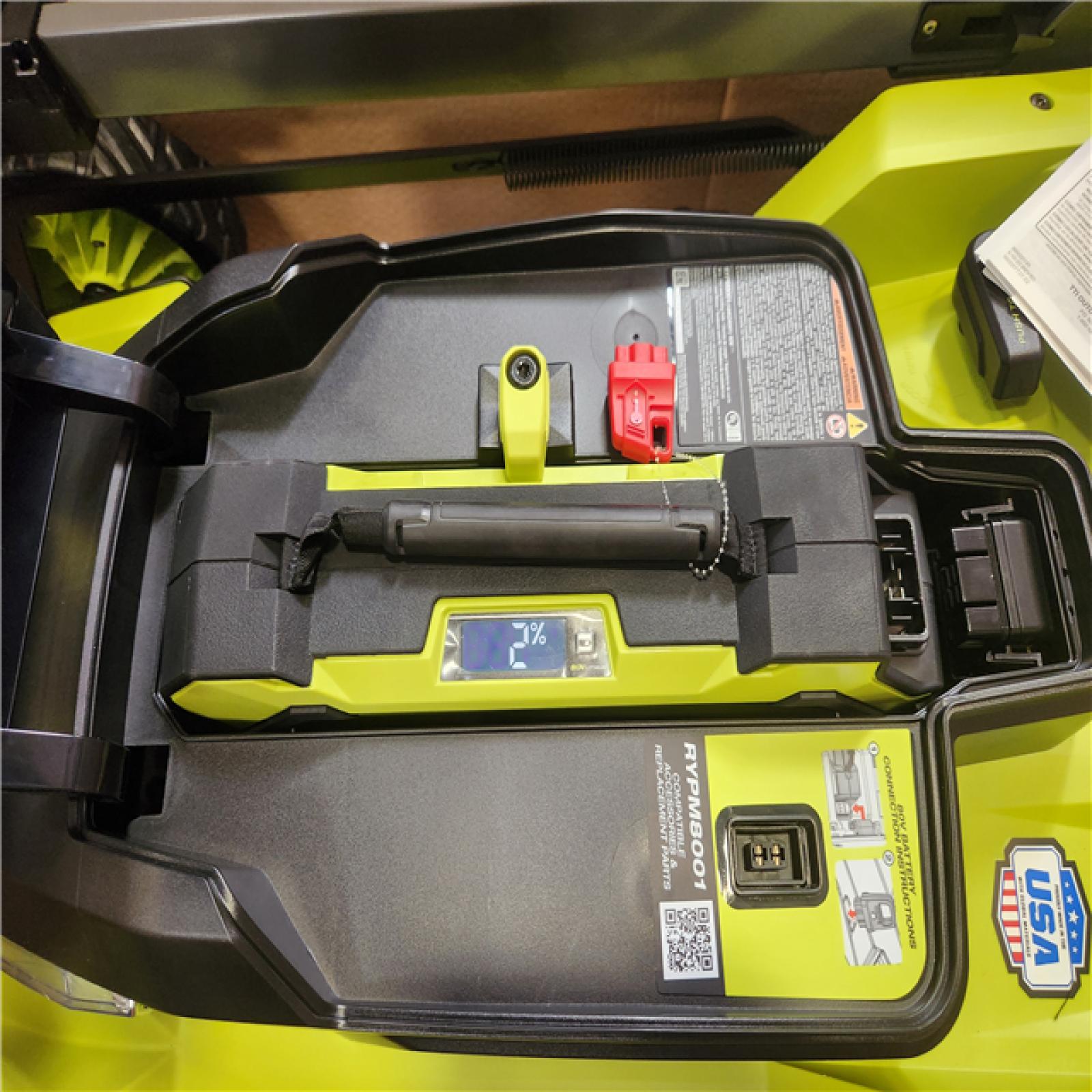Phoenix NEW RYOBI 80V HP Brushless Battery Cordless Electric 30 in. Multi-Blade Lawn Mower with Battery and Charger