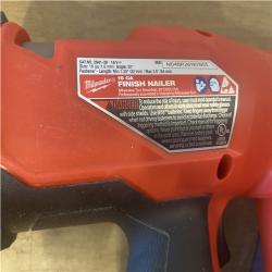 AS-IS  Milwaukee FUEL 18-Volt Lithium-Ion Brushless Cordless Gen II 16-Gauge Angled Finish Nailer (Tool-Only)
