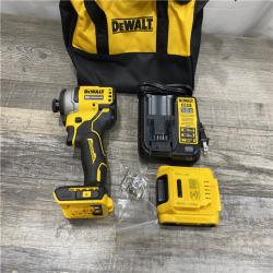 AS-IS DEWALT Atomic 20V Max Lithium-Ion Brushless Cordless Compact 1/4 in. Impact Driver Kit