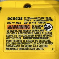 AS-IS DEWALT 20V XR Cordless 3 in. Cut-Off Tool (Tool Only)