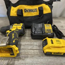 AS-IS DEWALT Atomic 20V Lithium-Ion Cordless Compact 1/2 in. Drill/Driver Kit