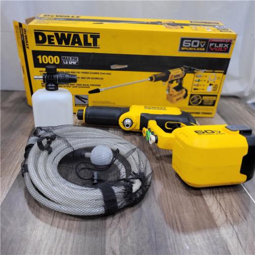 AS-IS   DEWALT FLEXVOLT 60V MAX 1000 PSI 1.0 GPM Cold Water Cordless Battery Power Cleaner (Tool Only)
