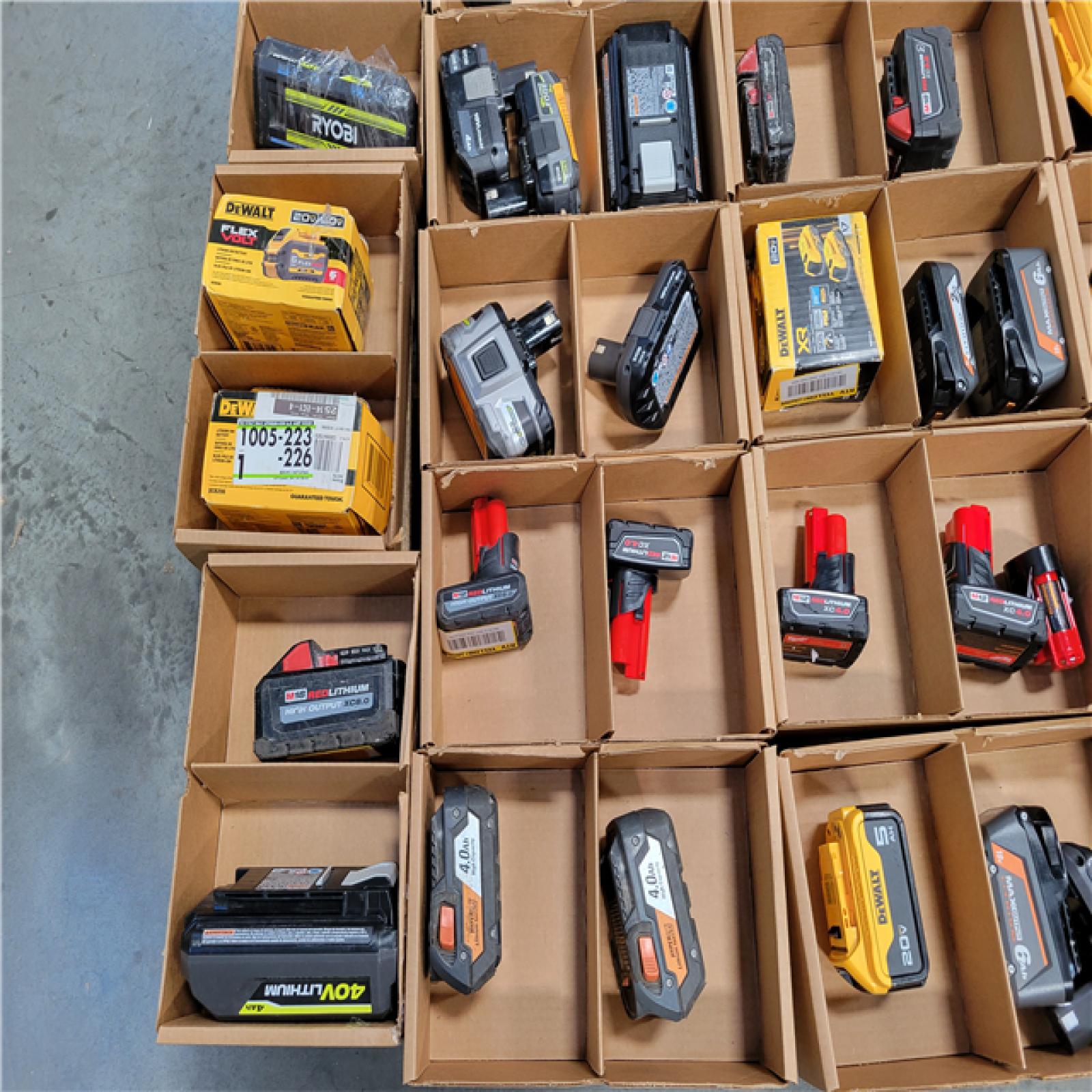 CALIFORNIA AS-IS BATTERY PALLET