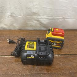 AS-IS DEWALT FLEXVOLT 20V/60V MAX Lithium-Ion 6.0Ah Battery Pack with 6 Amp Output Charger