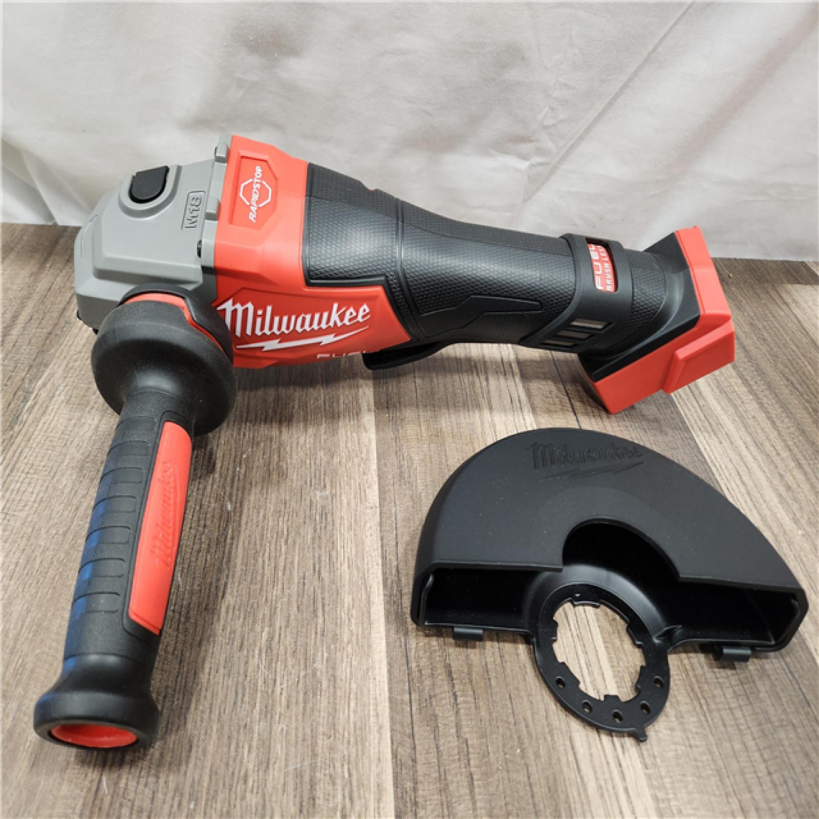 AS-IS- Milwaukee M18 FUEL 4-1/2-6 Cordless Braking Grinder  Paddle Switch (Tool-Only)