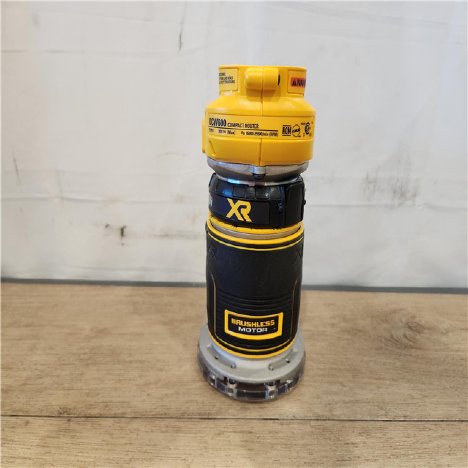 AS-IS- DEWALT 20V MAX XR Cordless Brushless Fixed Base Compact Router (Tool Only)