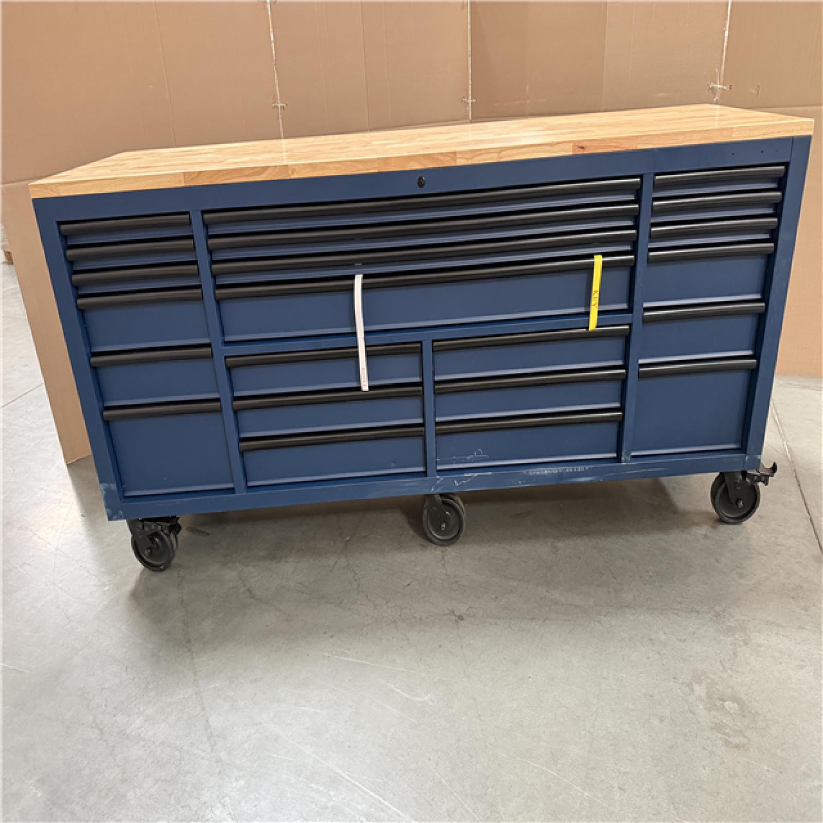 California AS-IS Husky 84 in. 22-drawer Mobile Workbench