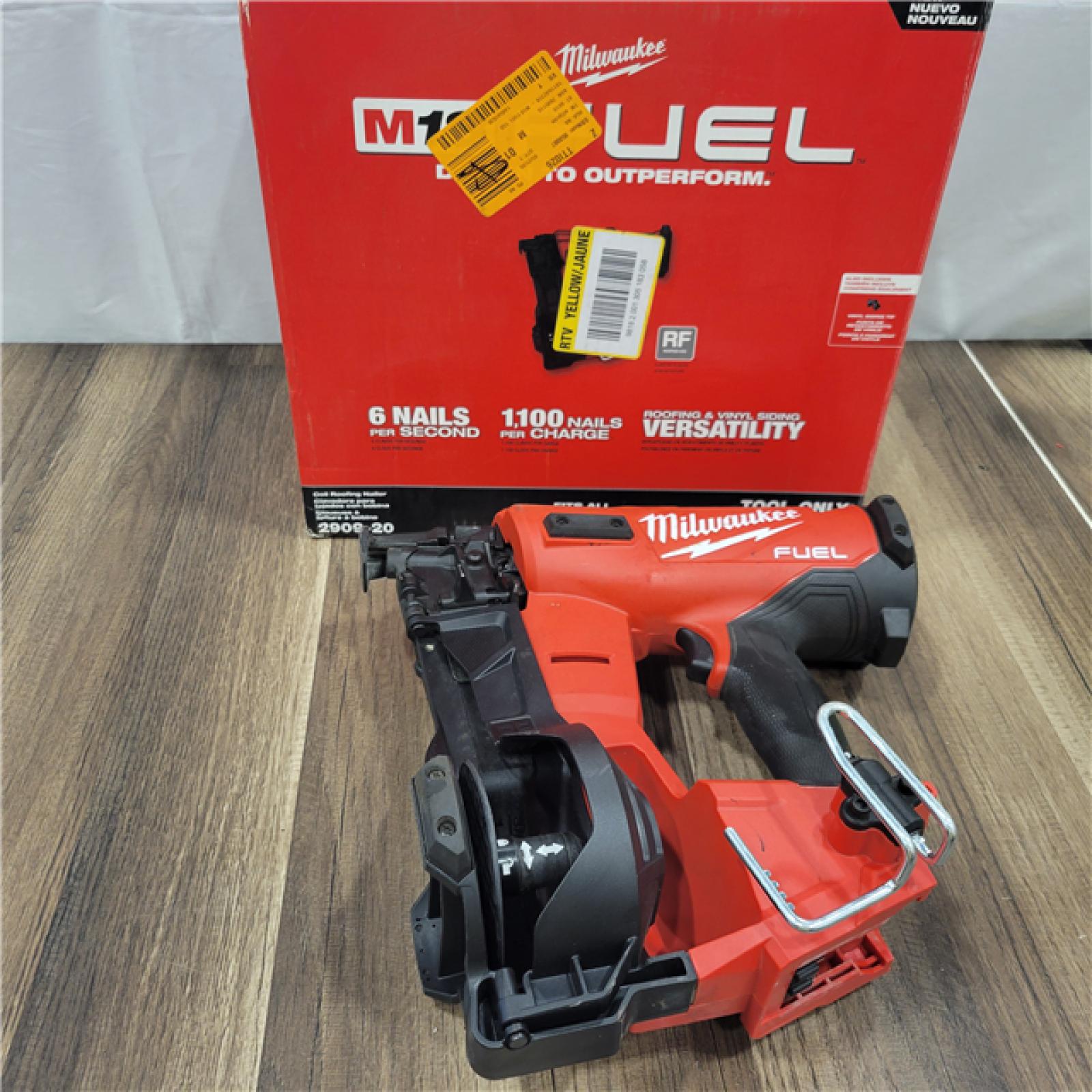 AS-IS Milwaukee Tools M18 FUEL Coil Roofing Nailer (Bare Tool) 2909-20
