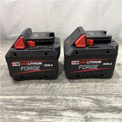 AS-IS Milwaukee 18-Volt Lithium-Ion REDLITHIUM FORGE Starter Kit with (2) 8. 0Ah Battery and Rapid Charger