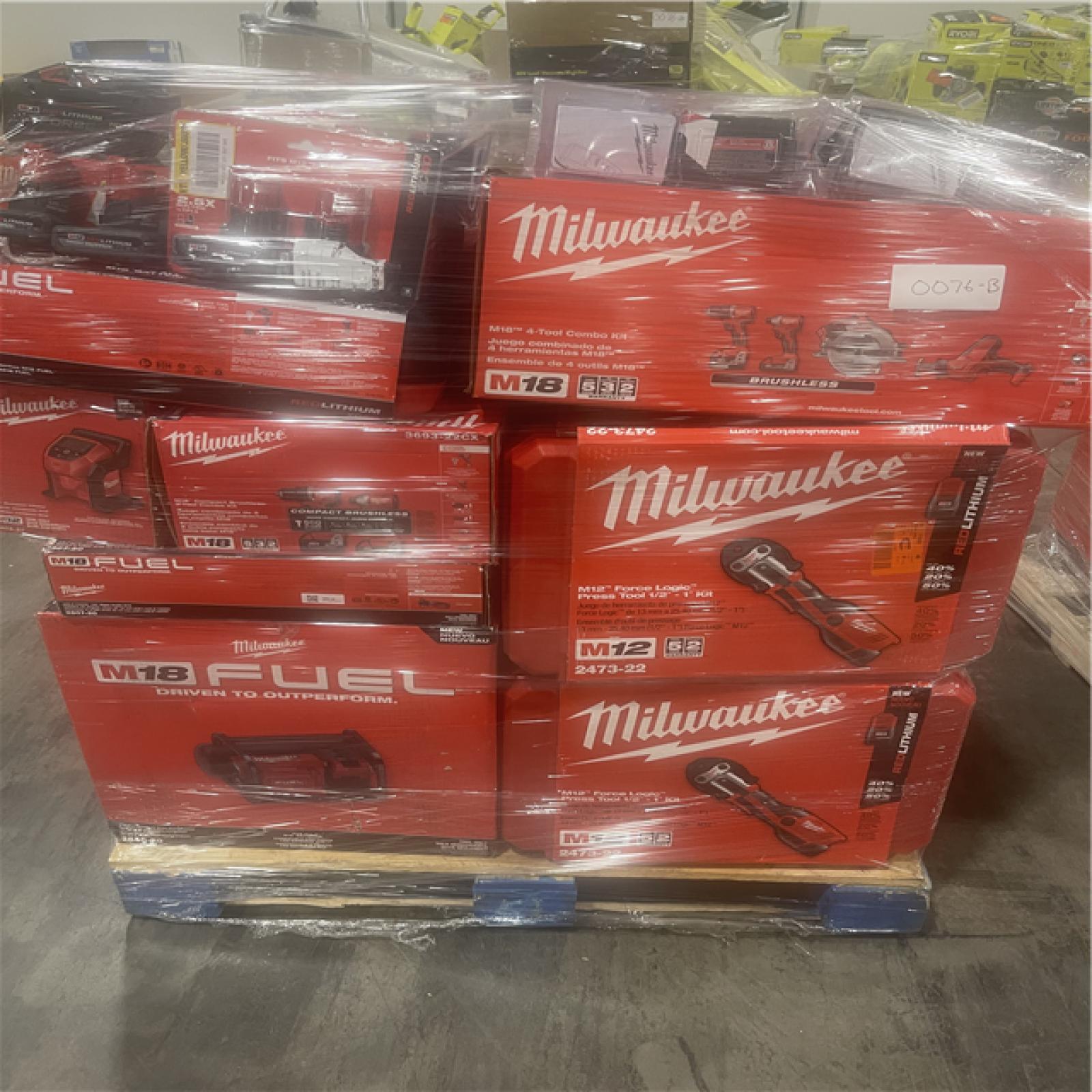 Pittston Location As-Is Power Tools Partial Truckload (13 pallets) 0076-B